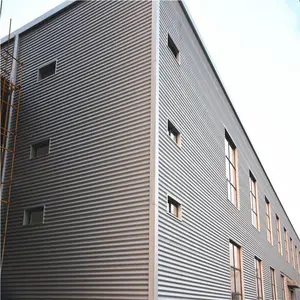 0.8mm氟碳漆铝镁锰波纹墙面板 展厅883金属墙面弯弧波浪板