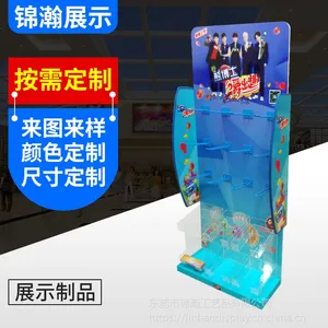 亚克力展示架东莞工厂 定制开发休闲食品亚克力展示架和铁展架