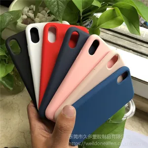适用于苹果IphoneX XS XS MAX XR 全包液态硅胶手机壳 真正超纤液态硅胶手机壳