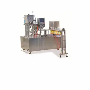 自立袋灌装旋盖机 酸奶 果冻 豆浆 液体果汁饮料灌装封口机