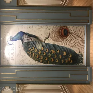 河北家装装饰墙板 3D亮光打印画 背景画 可来样定膜 厂家直销生产