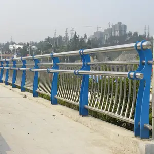 不锈钢桥梁护栏 河道景观灯光护栏 湖北厂家现货供给