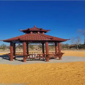 古建四角凉亭-晋中四角凉亭-佰乐防腐木工厂