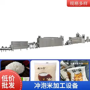 定做即食营养米生产线 懒人冲泡米机械设备 多功能大米膨化机