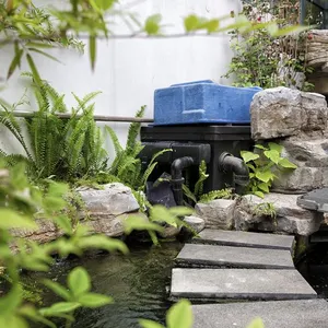 供应20立方鱼池过滤设备水质生化过滤器大型池塘过滤泵