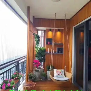深圳防腐木地板实木阳台定制