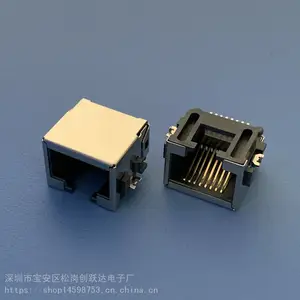 RJ45������Ƭʽ����ӿڲ��� RJ45���� 8P8C �������� ȫ����RJ45����H=8.65