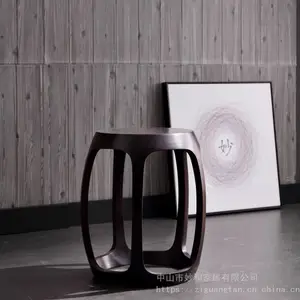 妙和红木紫光檀家具悟空凳明式简约定制东非黑黄檀家具原木客厅书房椅鼓凳高凳圆凳