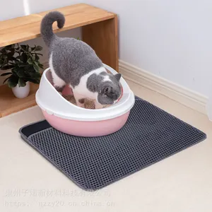 EVA双层猫砂垫 可折叠集砂垫子 猫咪垫子跨境宠物用品