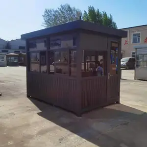 锦州地铁四号线不锈钢岗亭 北镇县保安亭 成品工地岗亭 多种样式定做