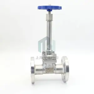 不锈钢低温法兰截止阀管道装置液氮甲烷液化天然气 DJ41F-40P