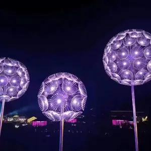 定制烟花灯 非标户外灯具 led蒲公英灯 文旅灯光设计