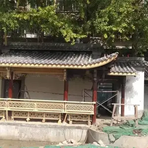樟子松胶合木苏轼风格水榭_实木凉亭_仿古屋檐门头大放光彩