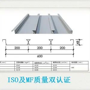 辉睿YX51-200-600(B)压型钢板混凝土组合楼板的特点