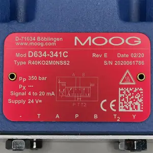 D634-341C R40KO2M0NSS2 # 库存 # MOOG//穆格，伺服阀