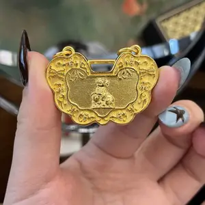 足金999私人订制狗牌 参考金重约100克