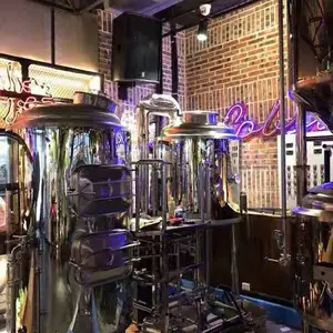 小型啤酒厂精酿啤酒设备 日产5000升精酿啤酒设备有哪些配置酿啤酒的设备