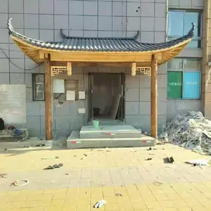 樟子松防腐木榫卯古建凉亭_公园六角凉亭_圆形茅草凉亭厂