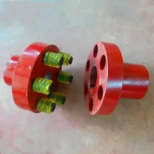 弹性柱销联轴器机械传动轴对接铸铁靠背轮 中泉加工定制
