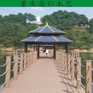 户外樟子松传统木亭子 实木现代凉亭设计安装 众仁木艺