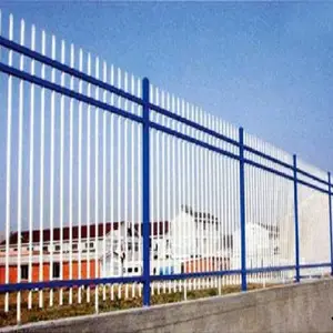 鸿宇筛网学校锌钢护栏 别墅围墙防护网 庭院铁艺栅栏