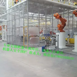 上海定制自动化设备焊接机器人防护栏自动化焊接机器人安全围栏