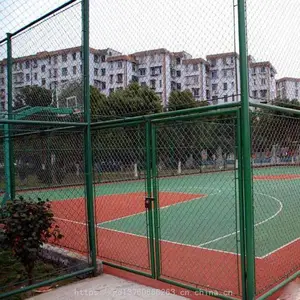 沙溪小区羽毛球场围网定做 小榄篮球场护栏厂 篮球场围栏做法