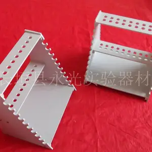 耐酸碱塑料吸管架60孔滴定管架塑料移液管架双面梯形大肚吸管架子