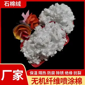 防火材料无机纤维喷涂棉 轻型岩棉 长绒石棉 防腐除锈