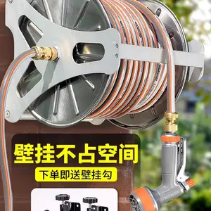 防腐304不锈钢加油机消防水管冲洗卷盘全自动收缩卷管器可定制