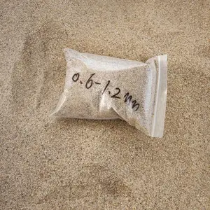 自来水厂过滤石英砂 船厂钢板除锈用砂 硬度高水洗沙子0.6-1.2毫米