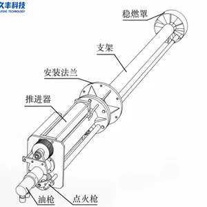 点火油枪稳焰助燃装置 旋流片 JFRQ-XY 型旋流式油燃烧器 产品说明书 旋流稳焰组合油燃烧装置 冷态点火稳燃装置