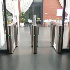 小区智能速通门人脸识别测温闸机红外防夹防尾随功能设备