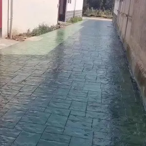 厦门压花地坪印花地板水泥艺术压膜路面压印地面