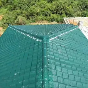 100平方铺树脂瓦多少钱 重量轻 隔音效果好