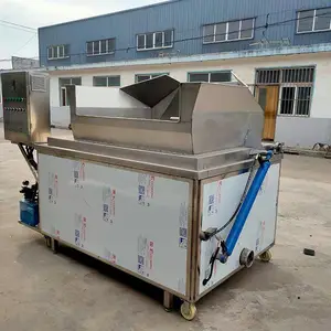 温猪皮机 搅拌式猪皮温炸两用锅 鹏福特自动出料温皮锅 支持定制
