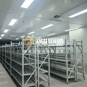 锦川中型式仓储搁板货架 车间物料多层可调仓储存放架