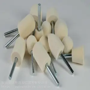 德国hatho原装进口镜面抛光打磨羊毛轮羊毛毡羊毛打磨头羊毛条各种尺寸和密度可定做