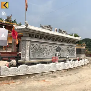寺庙园林古建***石雕 九龙照壁浮雕石雕 精品雕刻 厂家批发 崇武石雕