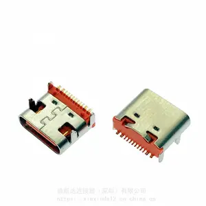 Type-C 16P��ʽ��Ƭĸ�� ��ɫ��оUSB 3.1���ϵ���smtĸͷ �ĽŲ��