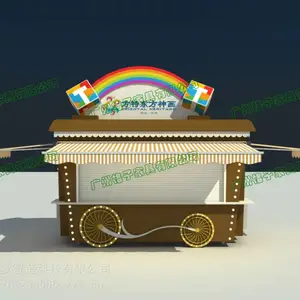 户外咖啡吧街道餐车 游乐园小吃移动餐车 景区移动网红打卡餐车