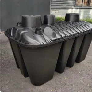 塑料污水收集桶 黑色塑料三格化粪池 1.0-2.5立方小型家用 多种款式