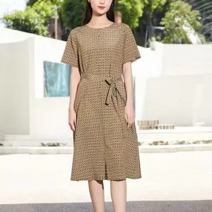 �ۿ�Ůװ������˿ �ļ��ذ���˿����ȹ ŷ��֪������ӡ������ȹ ���Ůװ�߷�