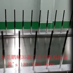 广东深圳化妆刷竹手柄喷涂线 鹏鲲厂内免费试喷化妆刷竹手柄喷涂线 上门服务包教会操作