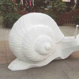 石雕动物蜗牛鹰海豚龟汉白玉花岗岩工艺品居家庭院公园广场摆件