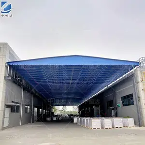 户外帐篷 活动式推拉雨棚悬空电动伸缩雨蓬 定制