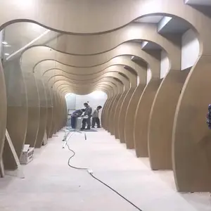 欧陆铝方管 弧形方通 公共场所廊道拱门方通拼装造型吊顶天花隔断