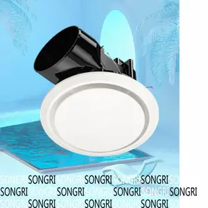 SONGRI上海松日八寸圆型换气扇圆圈面板CE出口认证吊顶排气扇浴室管道排风扇