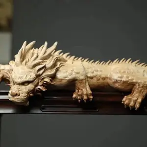 镇水兽香樟古代神兽******僻邪摆件木雕居家装饰
