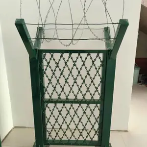 机场围栏钢筋网围界***巡逻通道隔离围墙护栏***防攀爬品